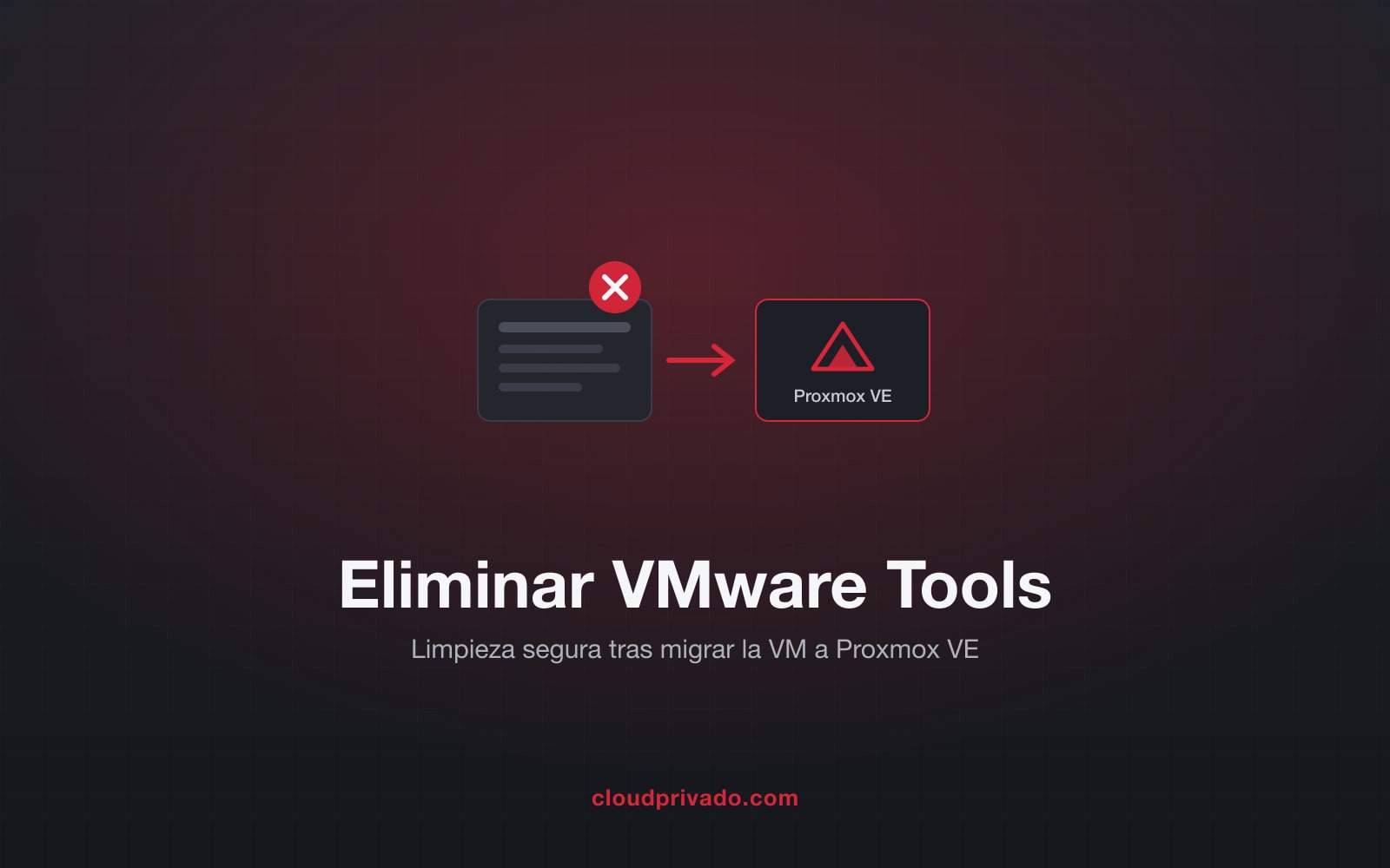 Cómo eliminar VMware Tools tras migrar una máquina virtual a Proxmox