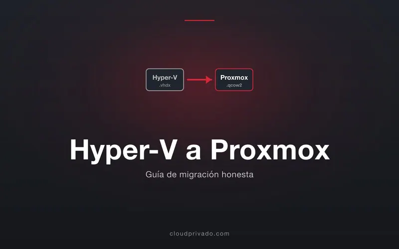 Imagen de portada del artículo «Migrar de Hyper-V a Proxmox: la guía honesta, con sus diferencias y sus trampas»